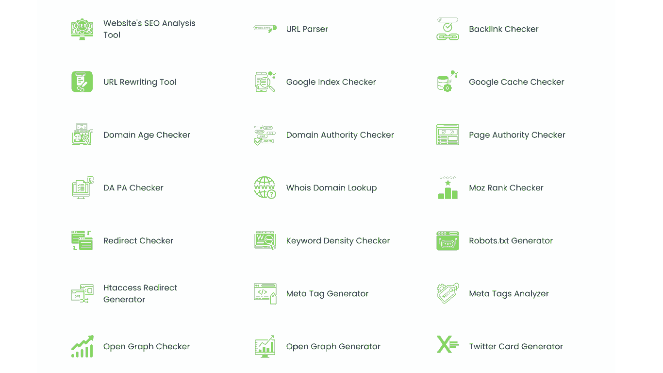 Screenshot of WebmastersBox Website Tracking & SEO Tools page, featuring an innovative toolkit for boosting SEO strategy, analyzing backlinks, and enhancing website visibility.